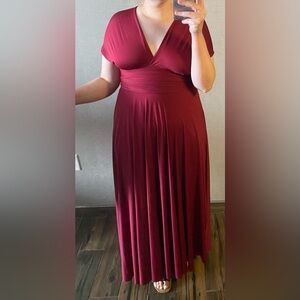 Elegant Red Maxi Dress - WEAR 72 WAYS!